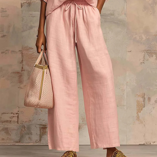 ⏳Limited-time 50% off⏰Women's Solid Color 2-Piece Casual Tracksuit Set👚👖