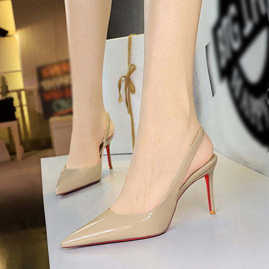 👠Elegant women's patent leather pointed-toe stiletto heels