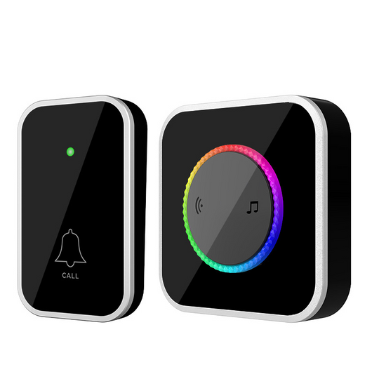 Wireless Doorbell with 7-Color LED Light