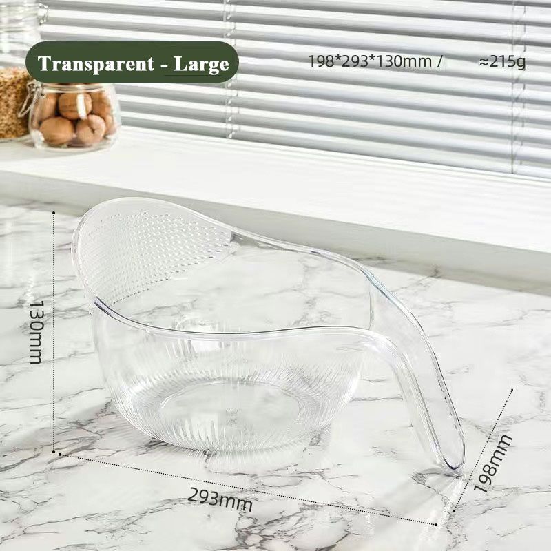 🍚 40% OFF! 🥣 Multipurpose Rice Washing Bowl Strainer with Handle