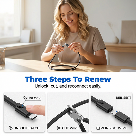 Cut & Fix USB-C Fast Charging Cable