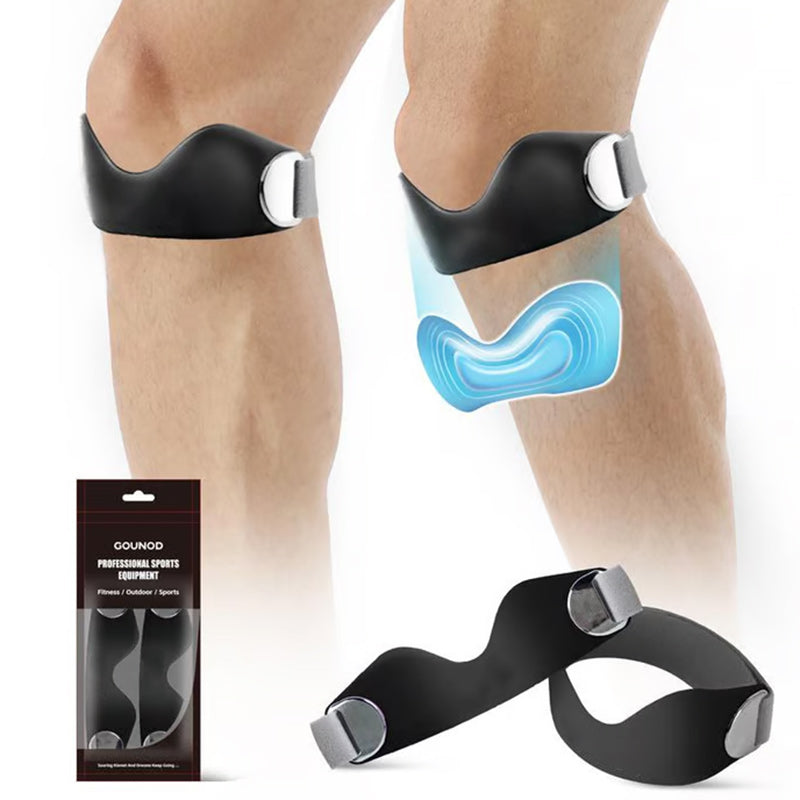 ⏳Time-Limited Special⏰Silicone Patella Knee Strap for Pain Relief – Shock Absorption & Ergonomic – Adjustable & Anti-Slip 🏃‍♂️