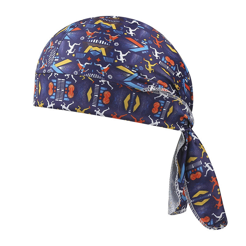 Paisley Cooling Headscarf Cap Set, Motorcycle Pirate Head Wrap Safety Helmet Liner, Elastic Fit Hand Washable Multifunctional Outdoor Headwear for Athletes & Outdoor Enthusiasts