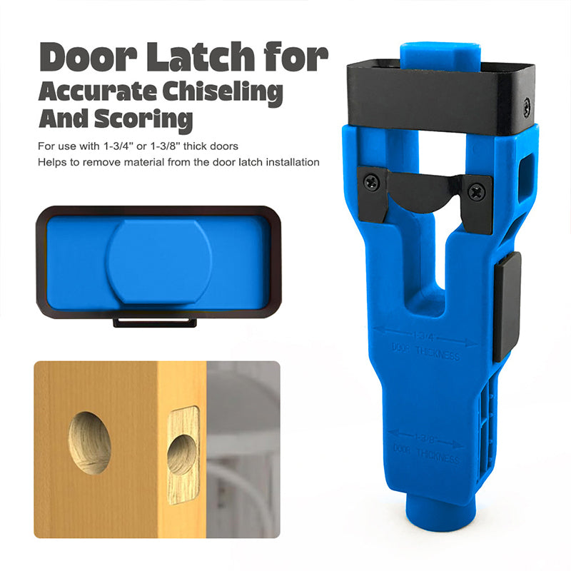 🛠️ LIMITED-TIME 50% OFF! 🚪 Professional Door Latch Installation Tool – Accurate Mortise Guide, Durable ABS, Adjustable 🔨