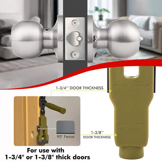 🛠️ LIMITED-TIME 50% OFF! 🚪 Professional Door Latch Installation Tool – Accurate Mortise Guide, Durable ABS, Adjustable 🔨