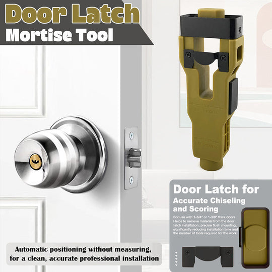 🛠️ LIMITED-TIME 50% OFF! 🚪 Professional Door Latch Installation Tool – Accurate Mortise Guide, Durable ABS, Adjustable 🔨