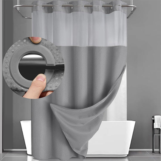 ⏳Time-Limited Special⏰Waffle Pattern Shower Curtain