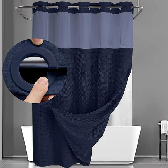⏳Time-Limited Special⏰Waffle Pattern Shower Curtain