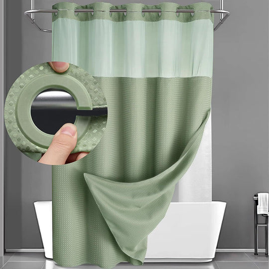 ⏳Time-Limited Special⏰Waffle Pattern Shower Curtain