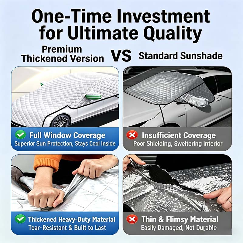 🎁2026 New Arrivals 50% OFF💥Car Windshield Snow Cover – All‑season, multi‑layer. Covers hood, glass & side windows. Strong straps, no slipping! 🚙💨
