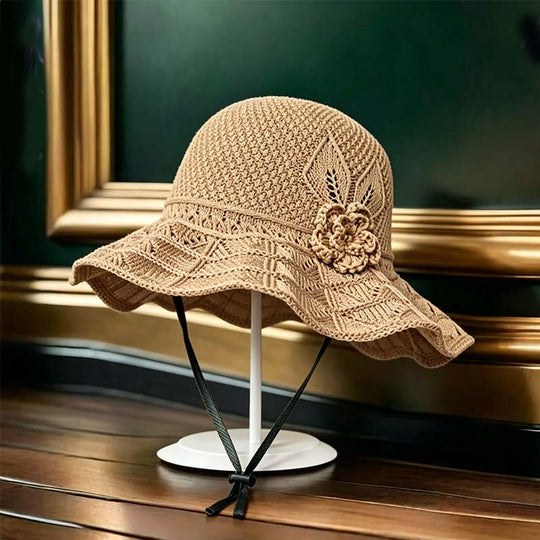 💐30% OFF ! Floral Crochet Bucket Hat – Light & Casual for Summer 🌸👒【Limited Offer】
