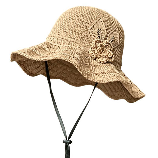 💐30% OFF ! Floral Crochet Bucket Hat – Light & Casual for Summer 🌸👒【Limited Offer】
