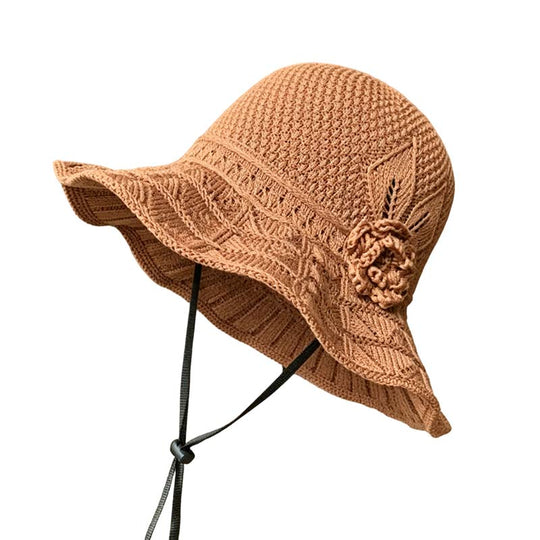 💐30% OFF ! Floral Crochet Bucket Hat – Light & Casual for Summer 🌸👒【Limited Offer】