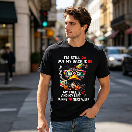 Men's Funny Duck Graphic T-Shirt