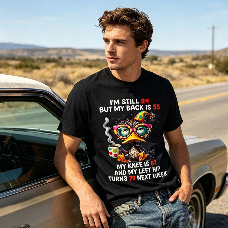 Men's Funny Duck Graphic T-Shirt