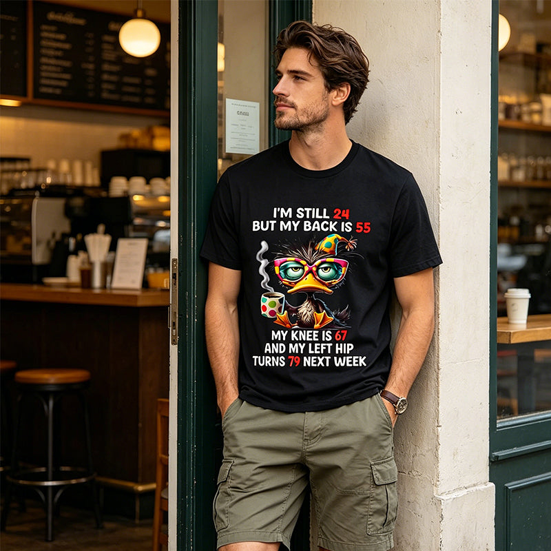 Men's Funny Duck Graphic T-Shirt