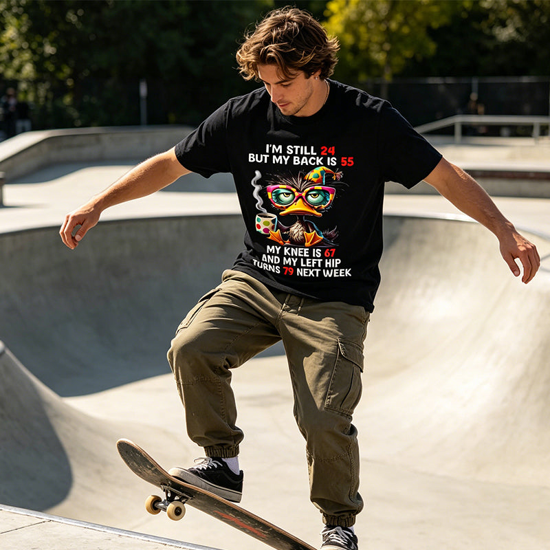 Men's Funny Duck Graphic T-Shirt