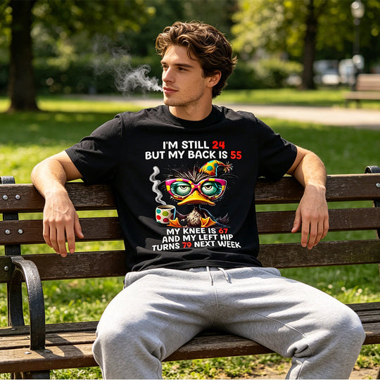 Men's Funny Duck Graphic T-Shirt