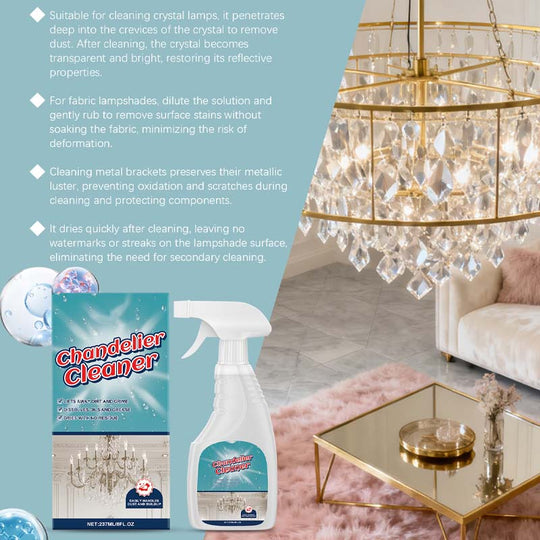 🥳2026 HOT SALE🥳💞50K+ SOLD!✨💦 30% OFF! Chandelier Cleaning Spray – Removes dust & stains from crystal/metal. No scrubbing, no residue. Protect your chandelier’s shine. A delicate job made easy! 💎🛡️