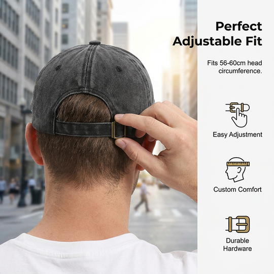 🧢 LIMITED-TIME 50% OFF! ✨ Unisex Baseball Cap – Retro Denim, Adjustable, Vintage, Curved Brim 🌞