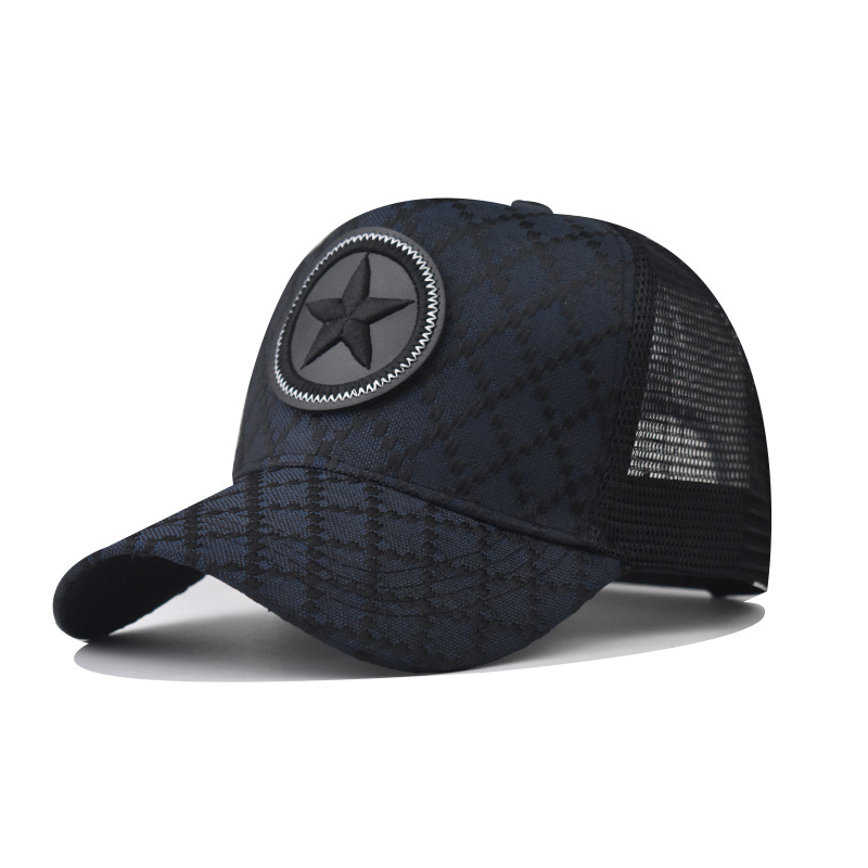 🧢 LIMITED-TIME 30% OFF! ⭐ Trucker Cap – Five-Pointed Star, Mesh Back, Adjustable, Cotton Blend ✨