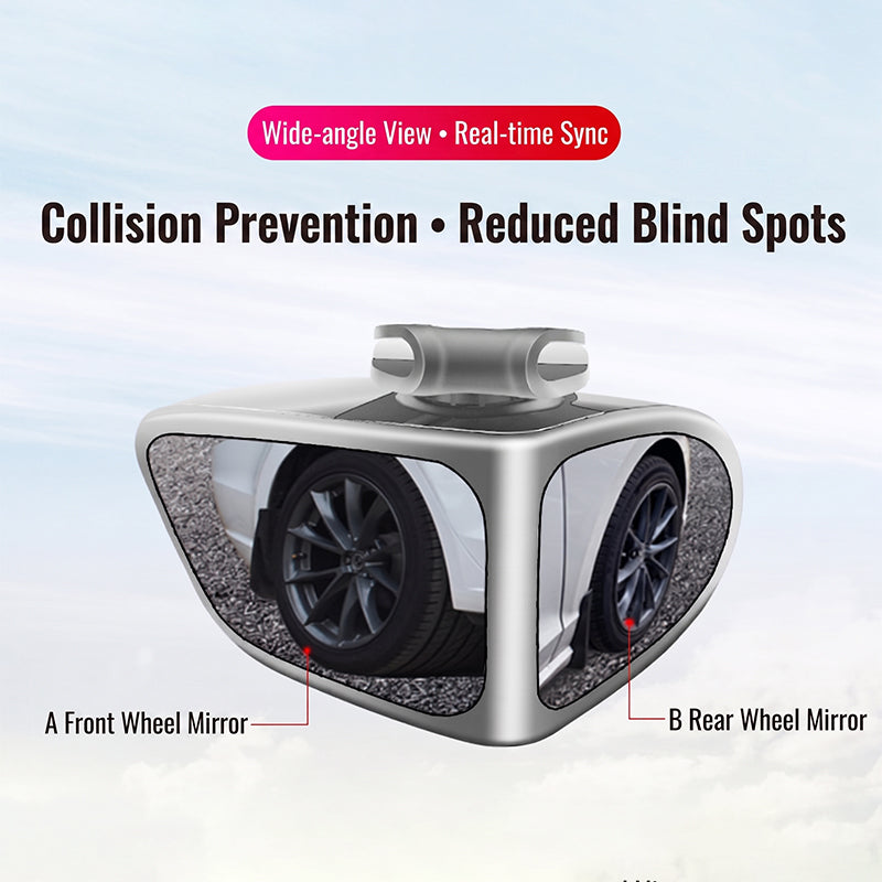 🔥2026 HOT SALE🥳💞50K+ SOLD!🔥⚡Dual-Lens 360°Adjustable Blind Spot Mirror