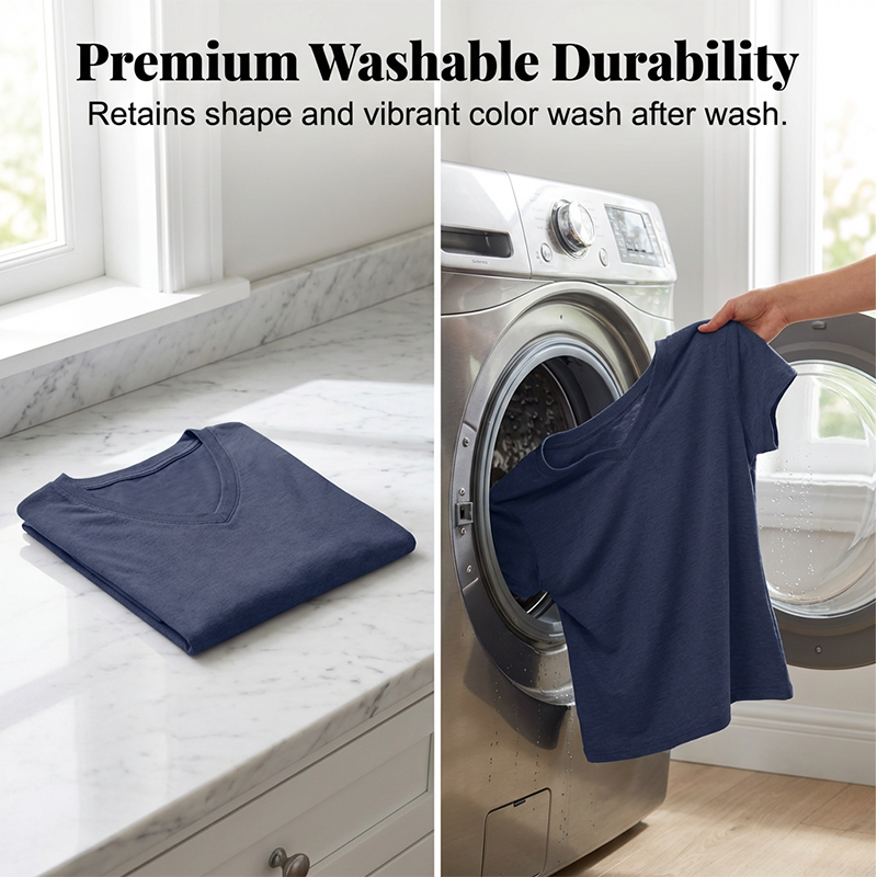 Women's Casual V-Neck Short Sleeve T-Shirt