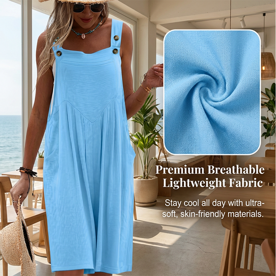 🌸 LIMITED TIME 20% OFF! ✨Sleeveless Wide-Leg Jumpsuit For Summer Breezes✨💃