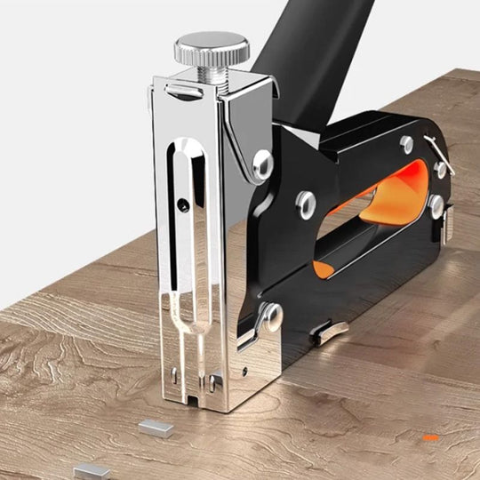 🛠️ 3 In 1 Staple Nail Tool ✅ Adjustable Power & 600 Nails Included | Fast DIY Woodworking Fixes 🔥 -50% TODAY ONLY