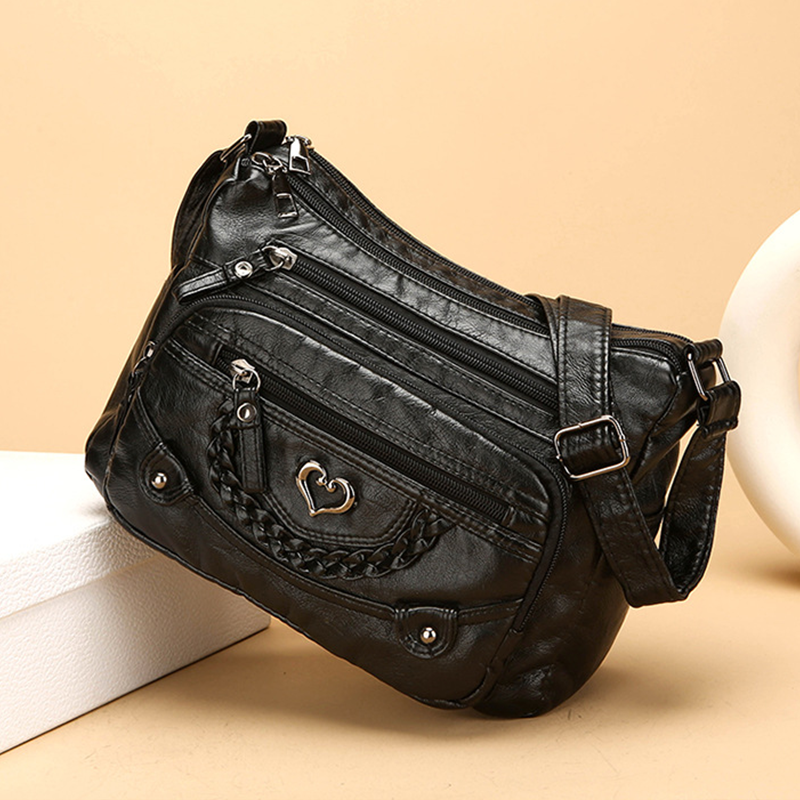 💐50% OFF! 🔥🎁Women's Soft PU Crossbody Bag – Multiple Pockets for Perfect Organization 👜🔑【Limited Offer】