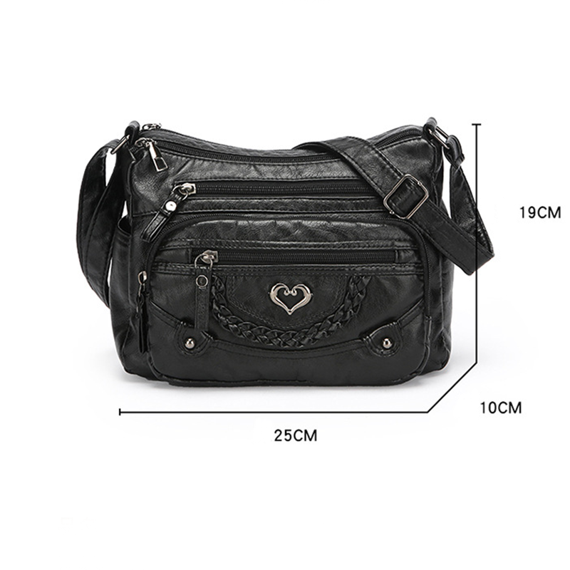 💐50% OFF! 🔥🎁Women's Soft PU Crossbody Bag – Multiple Pockets for Perfect Organization 👜🔑【Limited Offer】