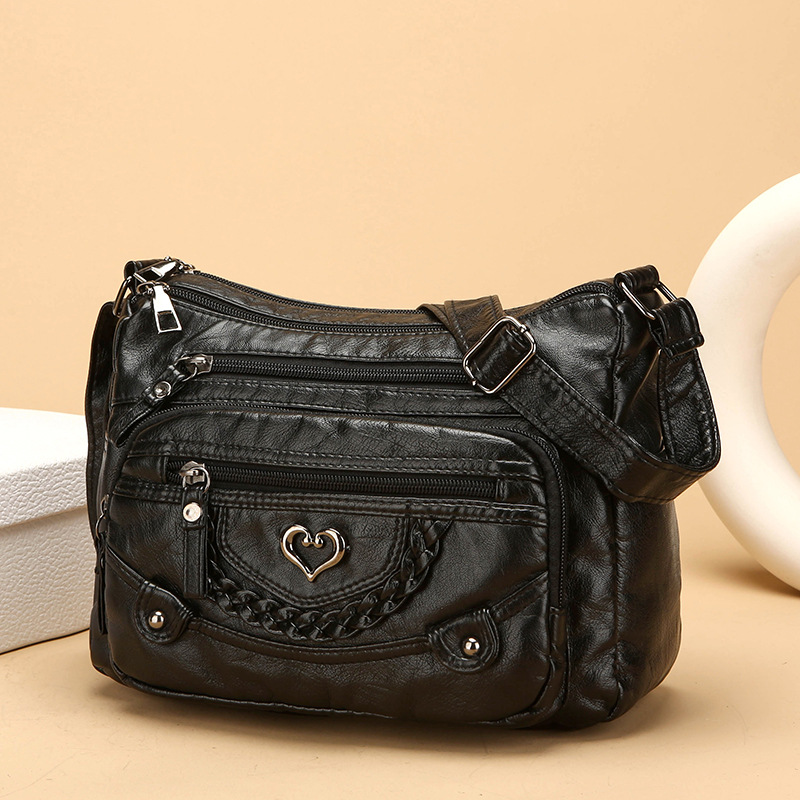 💐50% OFF! 🔥🎁Women's Soft PU Crossbody Bag – Multiple Pockets for Perfect Organization 👜🔑【Limited Offer】