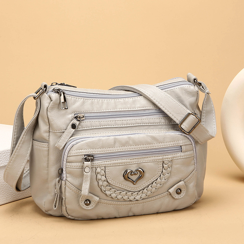 💐50% OFF! 🔥🎁Women's Soft PU Crossbody Bag – Multiple Pockets for Perfect Organization 👜🔑【Limited Offer】