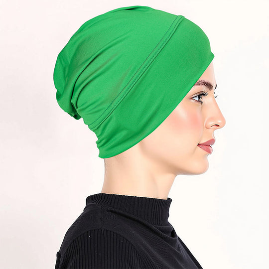 👒 LAST DAY SALE 50% OFF!!🌸 Soft Stretch Turban Cap – Milk Silk Fabric & Anti-Slip Fit – Hair Volume Concealer – Multi-Use Under Scarf 🧣