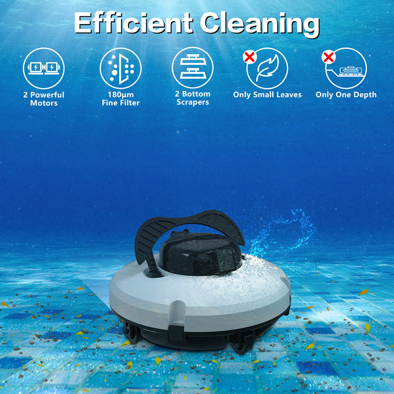 🤖 Hot Sale ＆ 75％ Off 🔥 Cordless Pool Cleaning Robot – Smart navigation, powerful suction & one‑touch start. Easy‑empty filter basket. Your sparkling pool awaits! ✨🏊