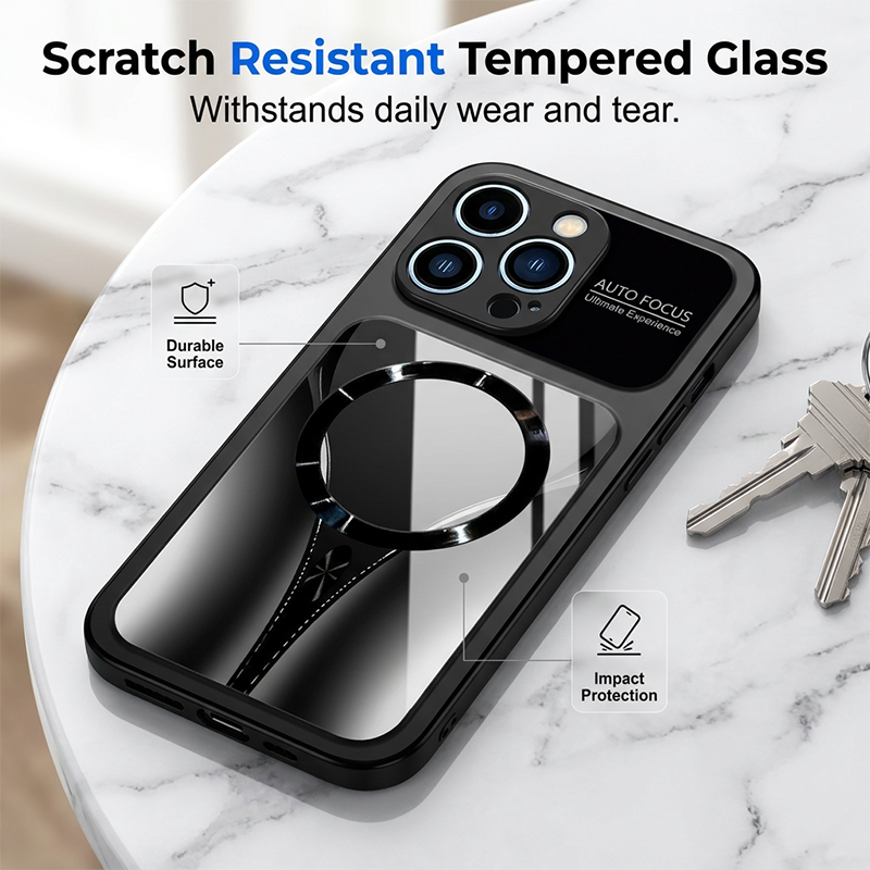 📱 LIMITED-TIME 30% OFF! ✨ Magnetic Tempered Glass Phone Case – Shockproof, MagSafe Compatible ✨