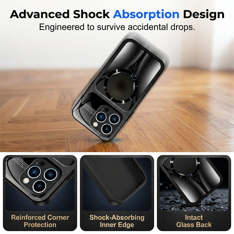 📱 LIMITED-TIME 30% OFF! ✨ Magnetic Tempered Glass Phone Case – Shockproof, MagSafe Compatible ✨