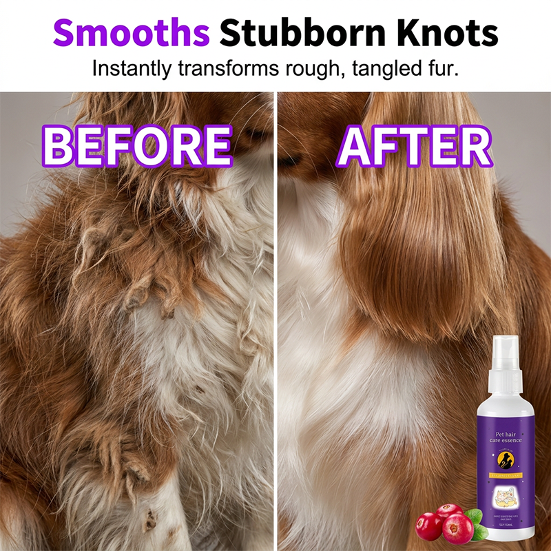 🥳2026 HOT SALE🥳💞50K+ SOLD!🐕💨 30% OFF! Pet Detangling Spray – Smooths knots instantly, plant-based & lick‑safe. Leave‑in, no rinse. Gentle lavender scent. ✨🐈