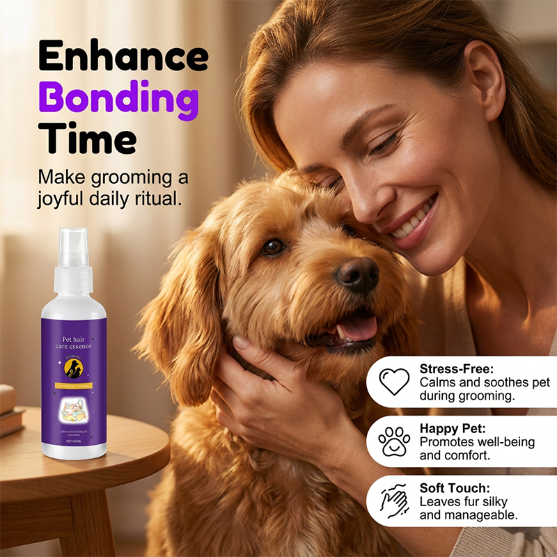🥳2026 HOT SALE🥳💞50K+ SOLD!🐕💨 30% OFF! Pet Detangling Spray – Smooths knots instantly, plant-based & lick‑safe. Leave‑in, no rinse. Gentle lavender scent. ✨🐈