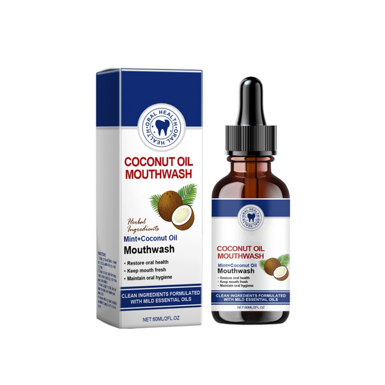 🔥BUY 2 GET 1 FREE🦷👍HOT SALE - Natural Coconut & Mint Oil Mouthwash Concentrate