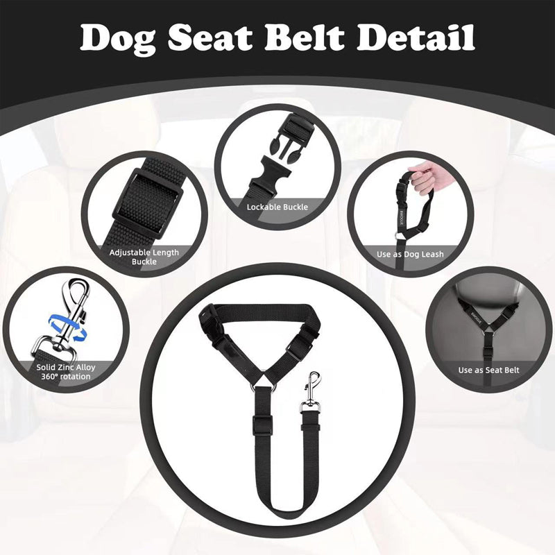 🏆 Last Day Special Price £9.99 ! 🔥Buy more save more🎁2-in-1 Dog Car Seat Belt & Walking Leash