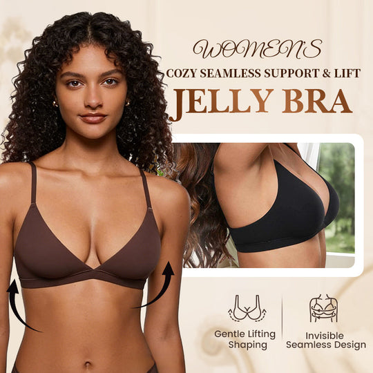💜 LAST DAY PROMOTION - 30%OFF💜 Women's Wire-Free Jelly Support Triangle Bralette