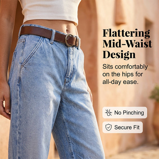 🎁2026 New Arrivals 50% OFF💥  Women's High Waisted Cropped Barrel Jeans  🥳HOT SALE！！🥳