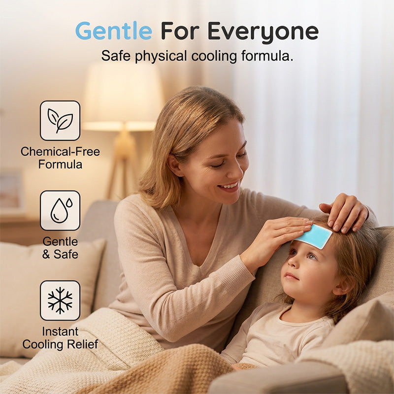 Gentle Skin-Friendly Instant Cooling Relief Patches