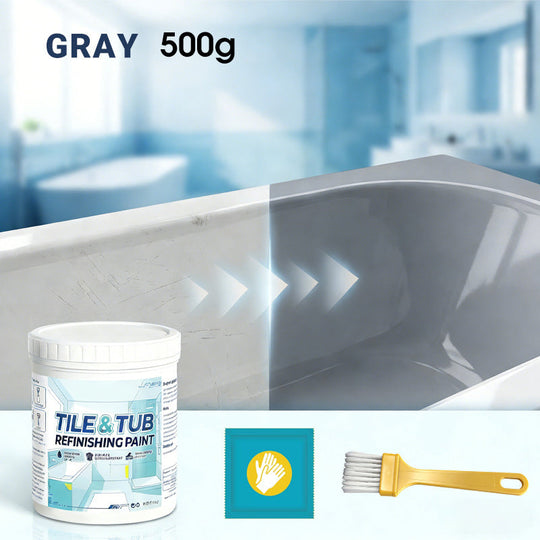 🥳2026 HOT SALE🥳💞50K+ SOLD!🛁🎨 50% OFF! Tile & Tub Refinishing Paint Kit – Waterproof, anti‑slip finish. Covers stains & cracks. Easy DIY, no pro needed. ✨🛡️