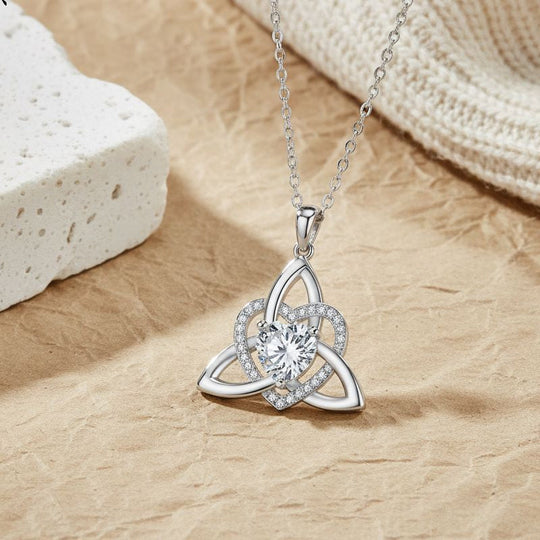🥳2026 HOT SALE🥳 ⏳Limited-time 30% off⏰ Celtic Knot Heart Pendant Necklace ！！