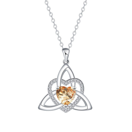 🥳2026 HOT SALE🥳 ⏳Limited-time 30% off⏰ Celtic Knot Heart Pendant Necklace ！！