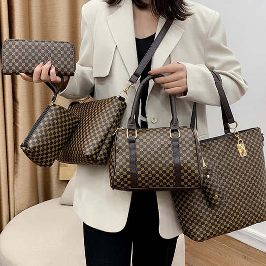 🔥50% OFF👜 6-Piece Bag Set | ✨ Premium PU Leather · Classic, Durable, and Easy to Clean🎒