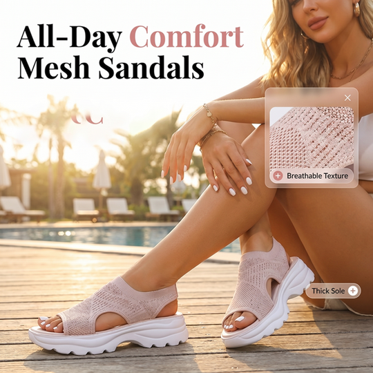 🥳2026 HOT SALE🥳Women's Breathable Mesh Platform Sandals