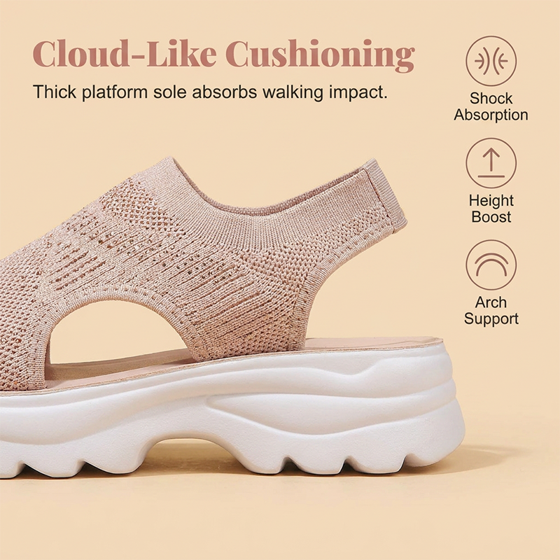 🥳2026 HOT SALE🥳Women's Breathable Mesh Platform Sandals